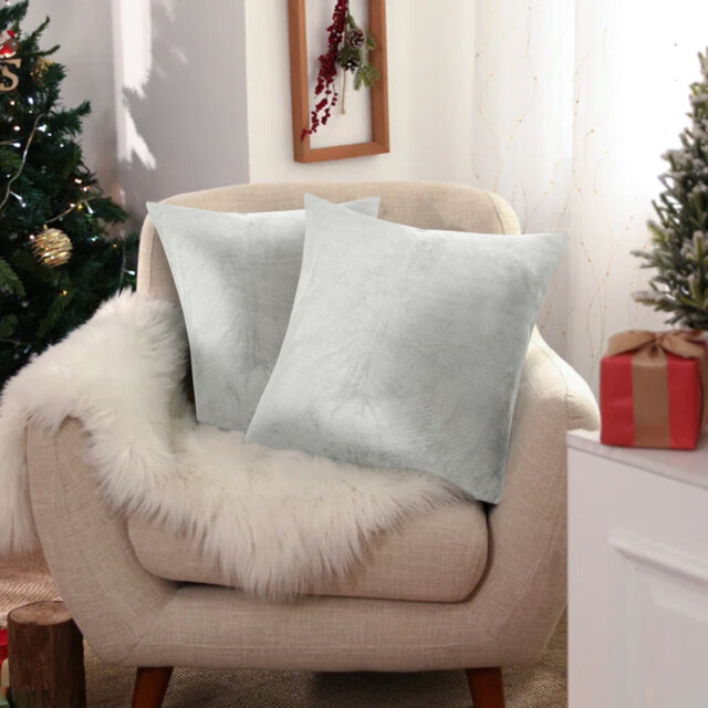 Perfas Square Scatter Crushed Velvet Cushion Cover