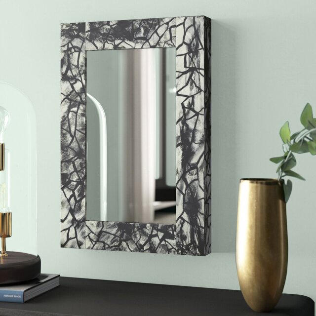 Alessandra Metal Flat Wall Mirror