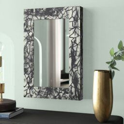Alessandra Metal Flat Wall Mirror