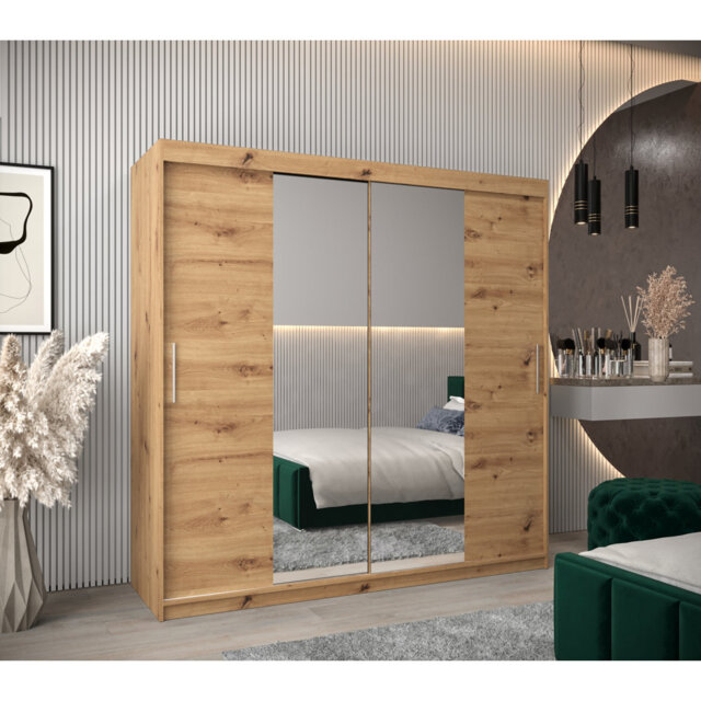 Atoria 2 Door Manufactured Wood Wardrobe