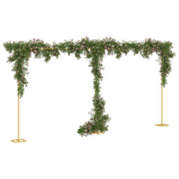 Vidaxl Wedding Arch Gold Steel Outdoor Garden Terrace Modern Simple Decor Oval