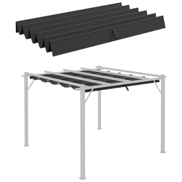 EvoNet DARK GREY Polyester Replacement Canopy for Awning