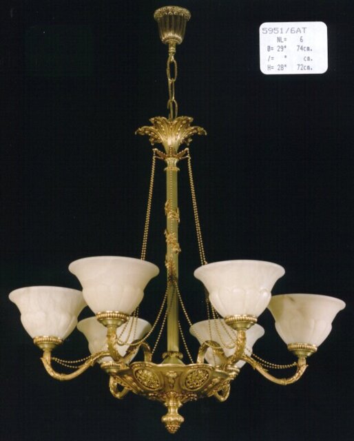 Cowie 6 - Light Shaded Chandelier