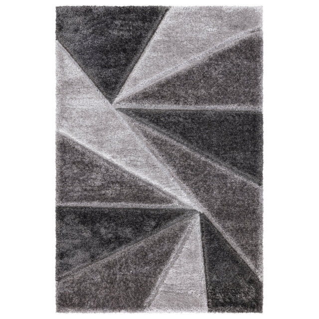 Todi Rug Carpet Runner Mat Geometric Machine Tufted Shag Indoor / Outdoor Area Rug