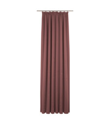 Uni Collection Light 100% Cotton Opaque Pinch Pleat Single Curtain Panel