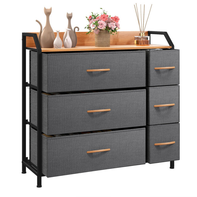 Bellock Metal 6 - Drawer Chest of Drawers, 80cm W Bedroom Drawer