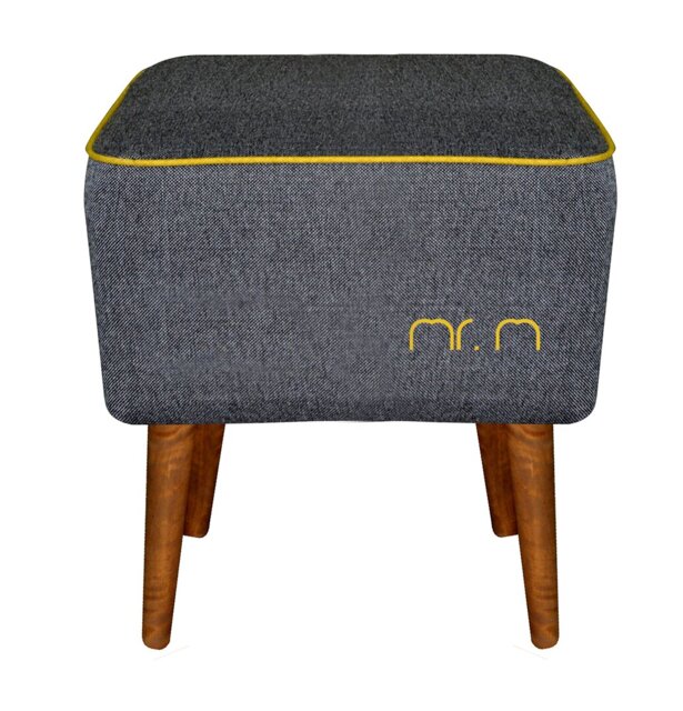 Mr.M 40cm Wide Square Footstool Ottoman