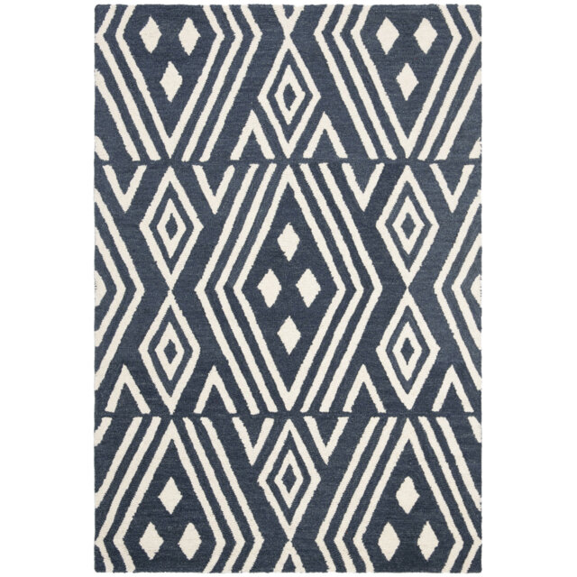 Allentown Sillis Hand Tufted Black Rug