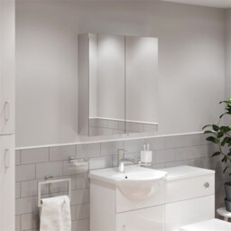 Courteny 600mm W 670mm H Wall Mounted Required Medicine Cabinet Mirror