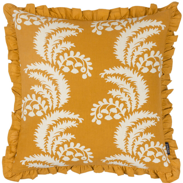 Montrose Floral Pleat Fringe Cushion 2