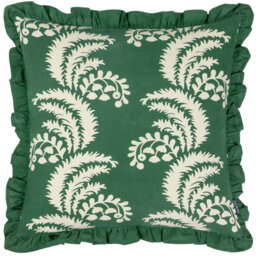 Montrose Floral Pleat Fringe Cushion 2