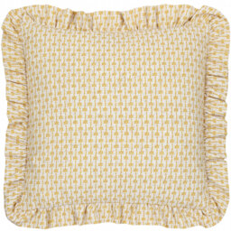 Panni Block Yellow Square Cushion