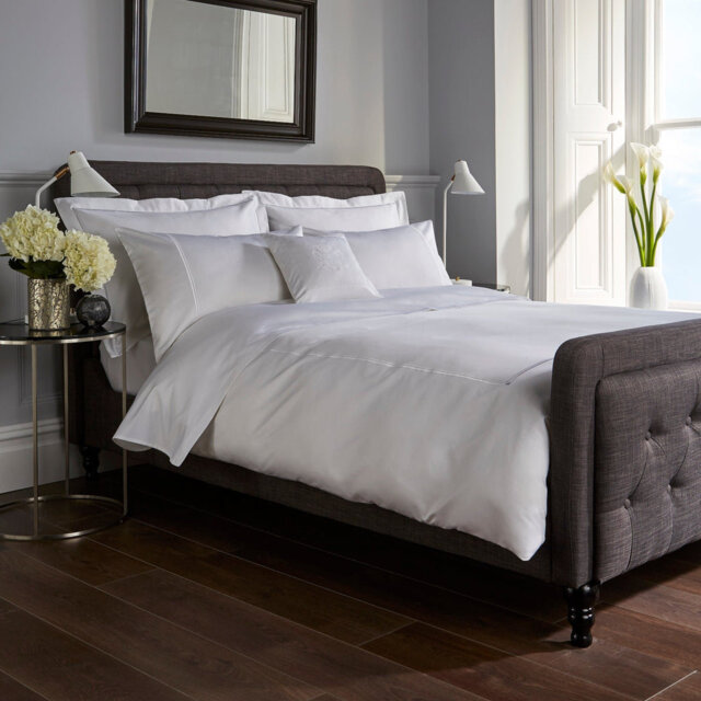800 Thread Count Double Cord Embroidered Sateen Duvet Cover