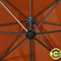 Jazlynn 2.5m Square Cantilever Parasol with Lights