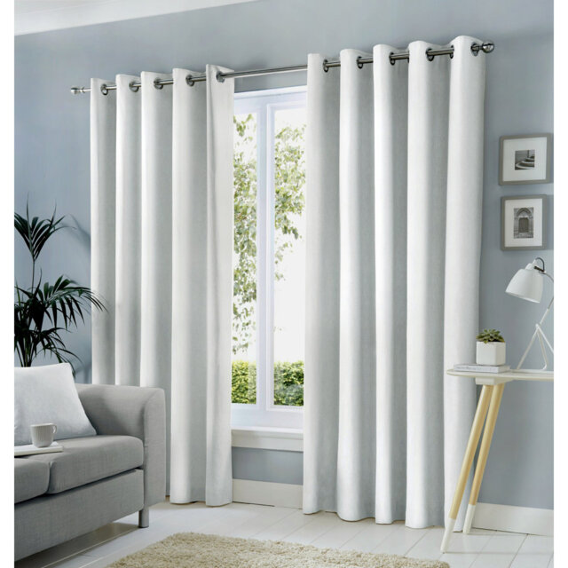 Cotton Blend Room Darkening Curtain Pair