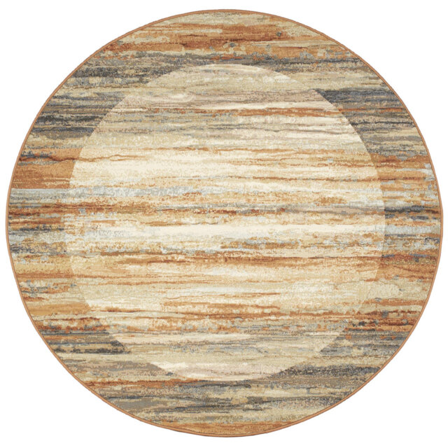 Cato Machine Woven PP Heatset Terracotta Area Rug