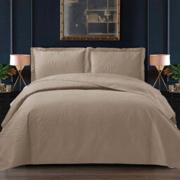 Polyester Floral Bedspread with Pillow Shams