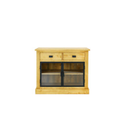 Cailean 108Cm Wide 2 Drawer Spruce Solid Wood Sideboard