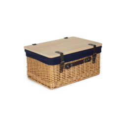 Wicker Gift or Storage Hamper with Lining