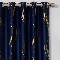 Polyester Blackout Grommet / Eyelet Curtain Pair