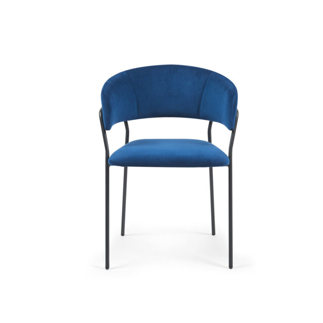 Frances Set of 4 Dark Velvet Dining Chairs