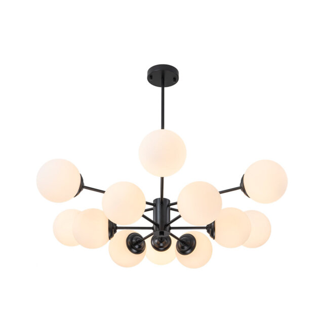 Buchholtz 90cm Modern Opal Glass Bubble Sputnik Chandelier