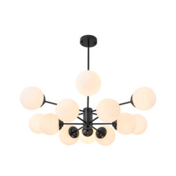 Buchholtz 90cm Modern Opal Glass Bubble Sputnik Chandelier