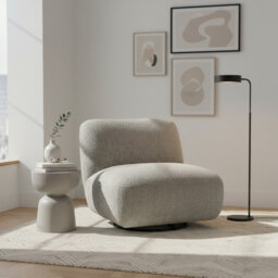 Upholstered Swivel Accent Chair
