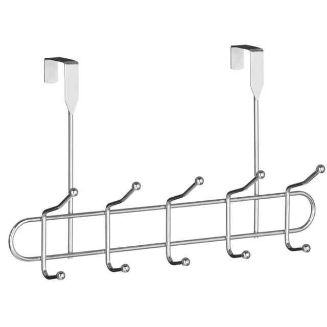 Boadicea Stainless Steel Over-the-Door 10 - Hook Wall Mounted Coat Rack