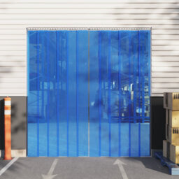 Plastic Sheer Door Curtain Single Panel