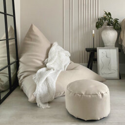 rucomfy Beanbags Barley Humbug Large Bean Bag, Use As Recliner Chair or Lounger, For Teens and Adults 90 x 140 x 116cm