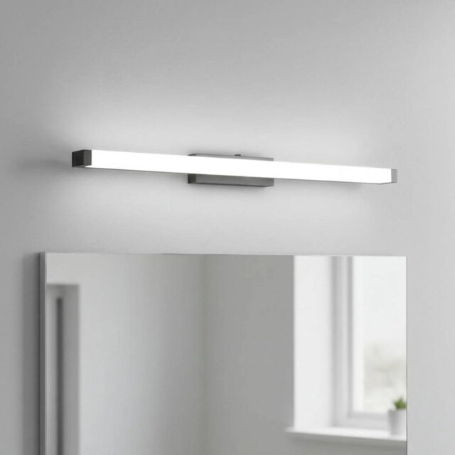 UltraBeam 12 Watt Black Over Bathroom Mirror Light - 840 Lumen Output - 590mm Wide