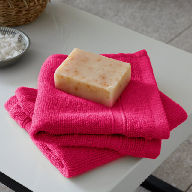 Zero Twist Cotton Face Cloth Pair