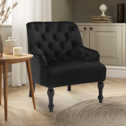 Edgeley Velvet Tufted Armchair