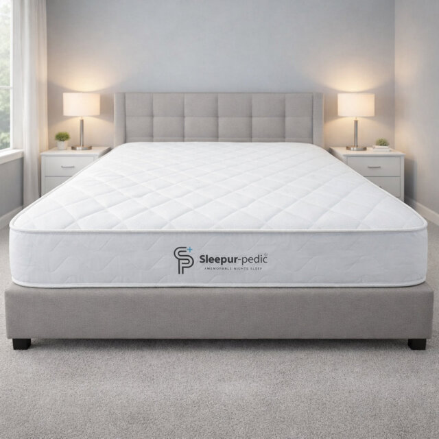 Single Memory Foam and Open Coil Spring Mattress, 18cm Deep Budget Mattress, Hypoallergenic, Soft-Med Firm Mattress(90 X 190CM), Ideal for Bunk Bed an