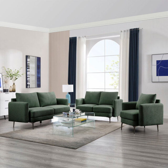 Sofia 1+2+3 Seater Fabric Living Room Sets Set