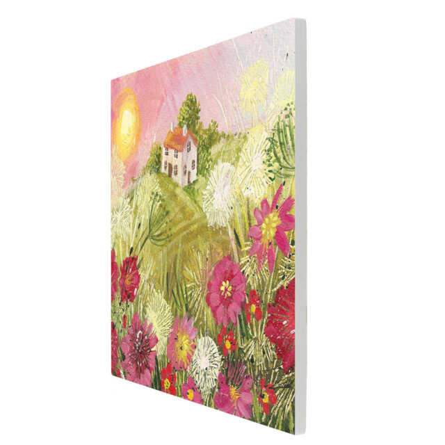 JUDITH YATES Farmhouse Plants & Flowers Wall Decor on Ceramic