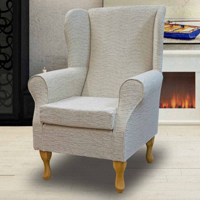 74cm Wide Tufted Wingback Chair