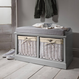 Hudson Oaks Polyester Blend Upholstered Storage Bench