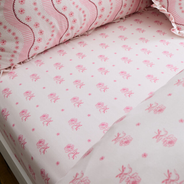 Spitalfield Bunches Cotton Fitted Sheet