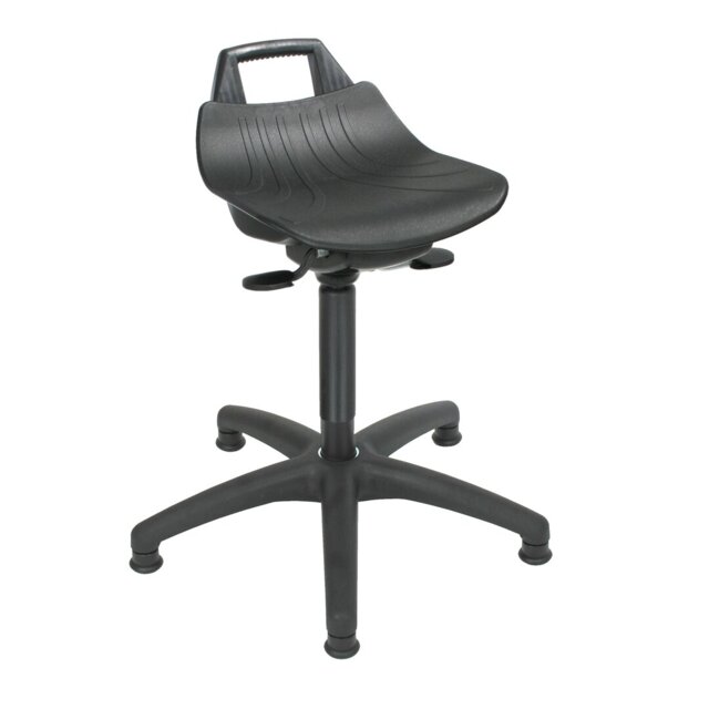 Height-adjustable office stool