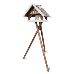 Wood Freestanding Decorative Bird Feeder
