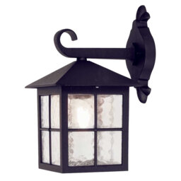 Blumfield Black 33.5cm H Water Glass Outdoor Wall Lantern