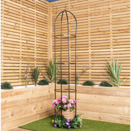 Gillian 1.9M Metal Garden Patio Obelisk Trellis For Climbing Plants