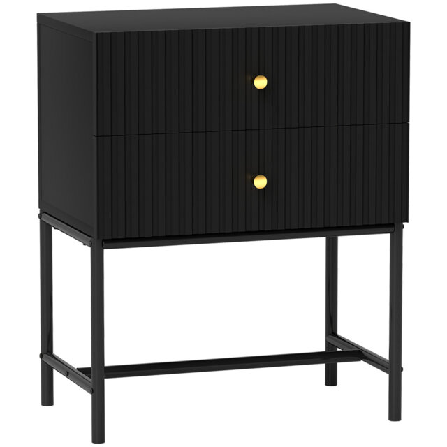Albria 48cm W Manufactured Wood Bedside Table