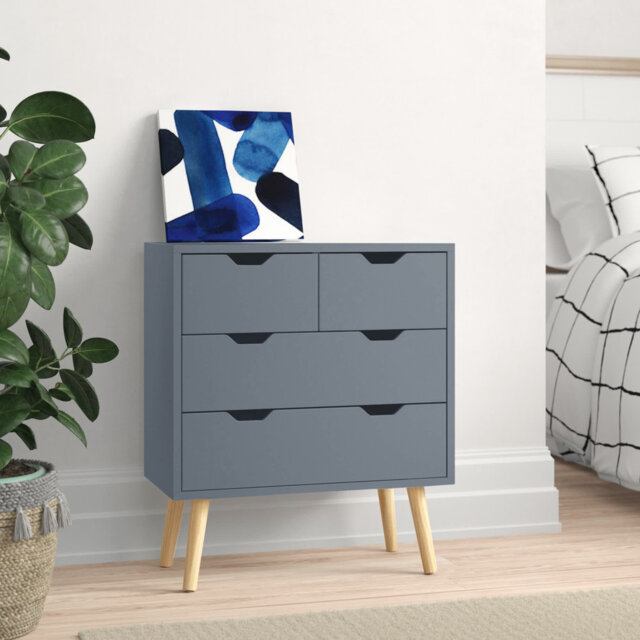 Neymar 4 Drawer 60Cm W Chest of Drawers