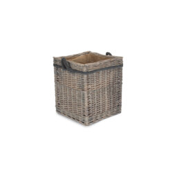 Wicker Storage Basket with Lining