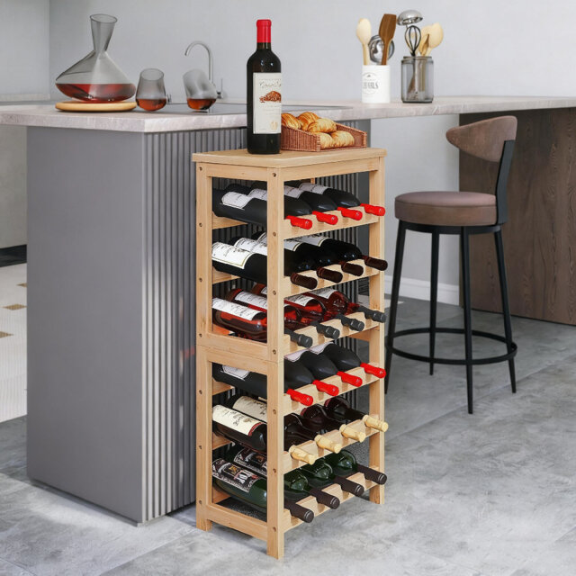 Wine Bottle Rack Brown