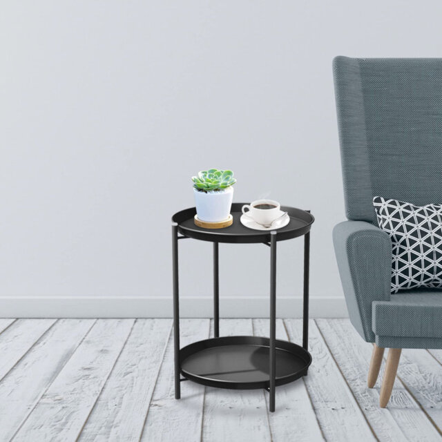 Caira Round Outdoor Side Table
