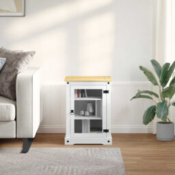 Hifi Cabinet Solid Pine Wood Media Furniture Storage Cabinet Lowboard